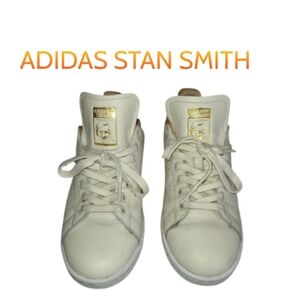 ADIDAS "STAN SMITH", ORIGINALS WOMEN'S BEIGE TENNIS SNEAKERS